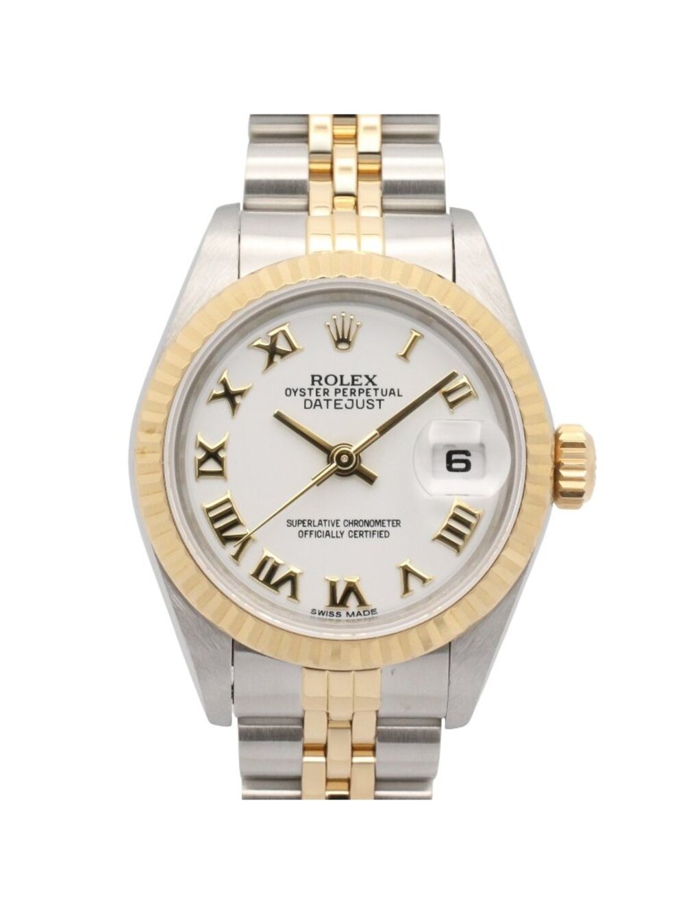 Rolex Datejust No 96 WH RO 18k Stainless Steel